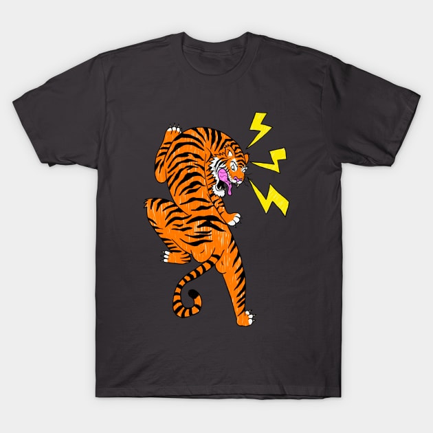 Silly Tiger T-Shirt by DoeStar